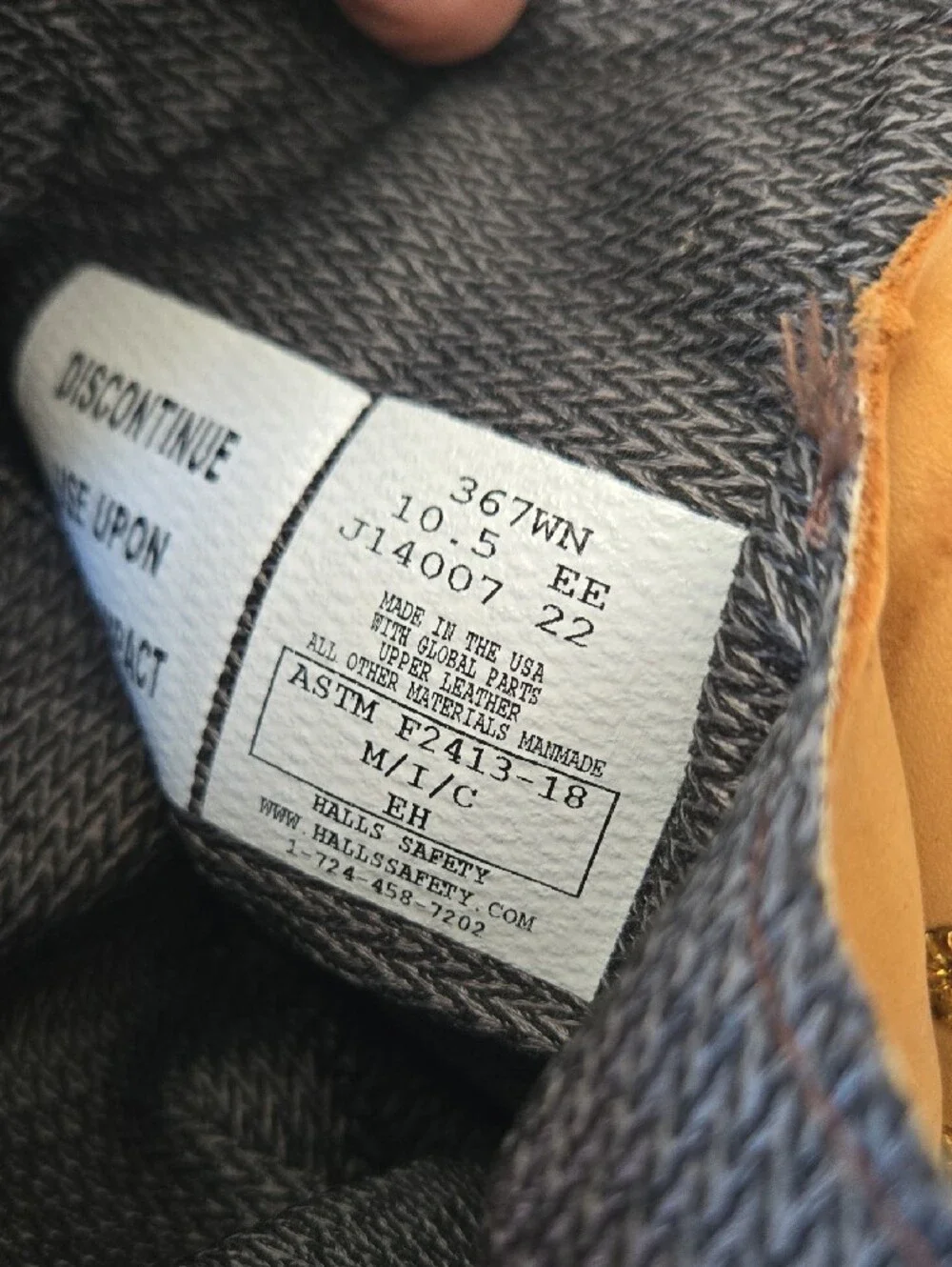 Men's Tan Work Boots with GORE-TEX